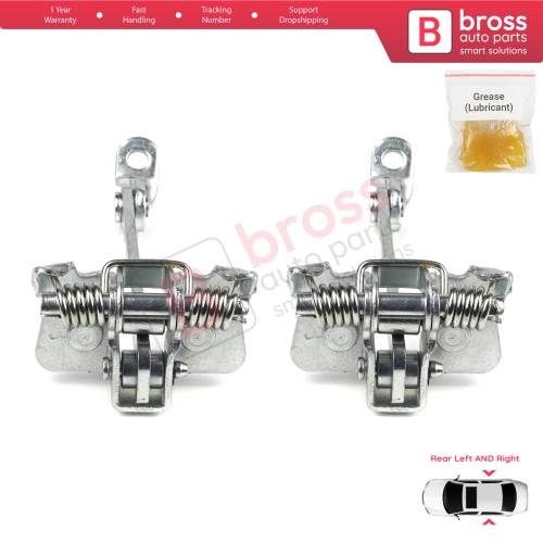 2 Pieces Rear Door Hinge Stop Check Strap Limiter for Renault 19 21 7702253350 