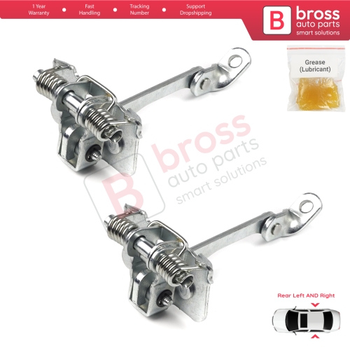 2 Pieces Rear Door Hinge Stop Check Strap Limiter for Renault 19 21 7702253350 