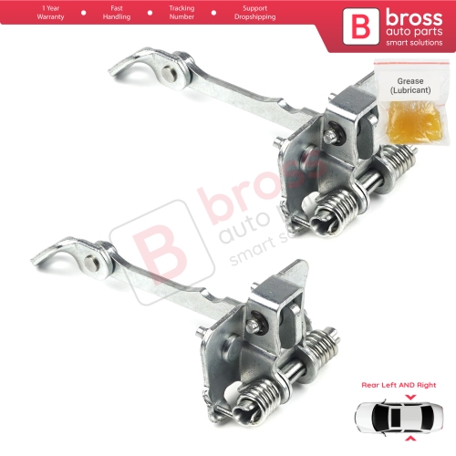 2 Pieces Rear Door Hinge Stop Check Strap Limiter for Renault 19 21 7702253350 