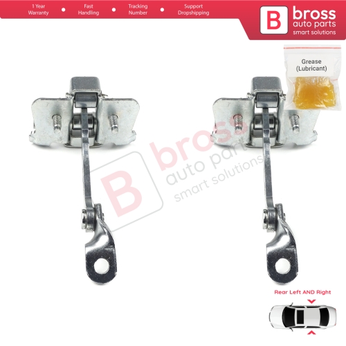 2 Pieces Rear Door Hinge Stop Check Strap Limiter for Renault 19 21 7702253350 
