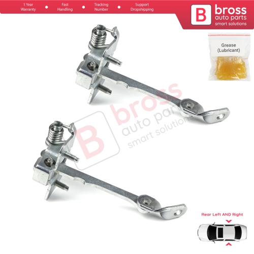 2 Pieces Rear Door Hinge Stop Check Strap Limiter for Renault 19 21 7702253350 
