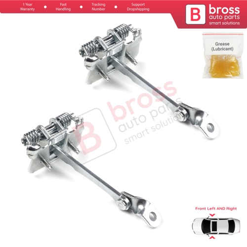 2 Pieces Front Door Hinge Stop Check Strap Limiter for Renault Megane MK1 4/5 Door 1996-2003 7700828427