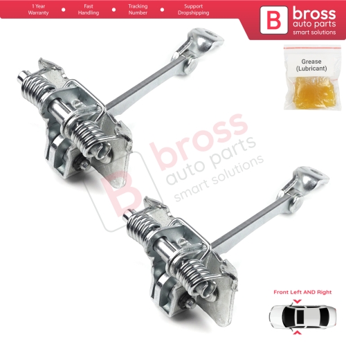 2 Pieces Front Door Hinge Stop Check Strap Limiter for Renault Megane MK1 4/5 Door 1996-2003 7700828427