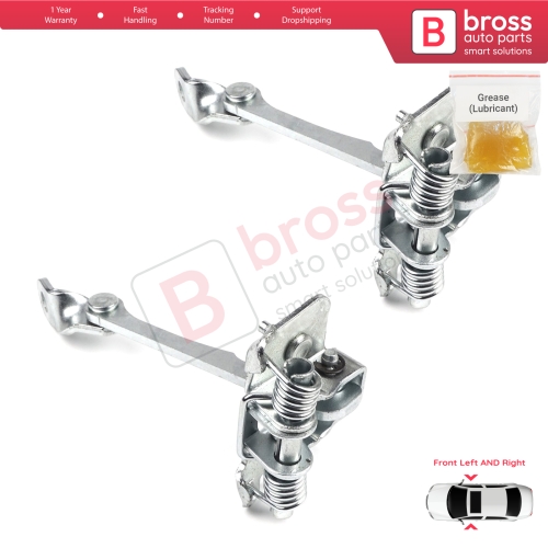 2 Pieces Front Door Hinge Stop Check Strap Limiter for Renault Megane MK1 4/5 Door 1996-2003 7700828427