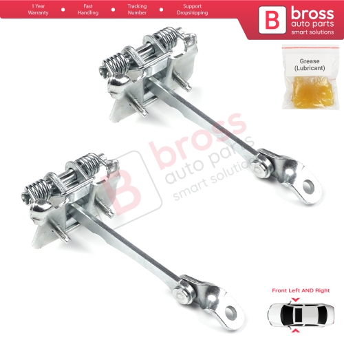 2 Pieces Front Door Hinge Stop Check Strap Limiter for Renault Megane MK1 4/5 Door 1996-2003 7700828427
