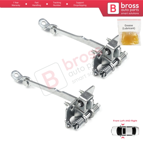 2 Pieces Front Door Hinge Stop Check Strap Limiter for Renault Scenic MK1 JA0/1 1996-2003 7700834326 