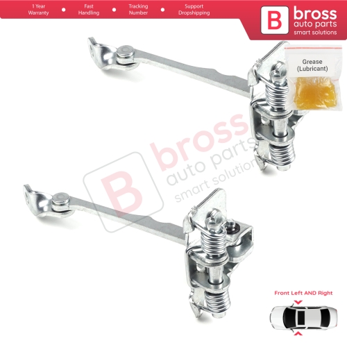 2 Pieces Front Door Hinge Stop Check Strap Limiter for Renault Scenic MK1 JA0/1 1996-2003 7700834326 