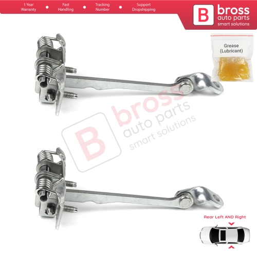 2 Pieces Rear Door Hinge Stop Check Strap Limiter for Renault Scenic MK1 JA0/1 1996-2003 7700834328 