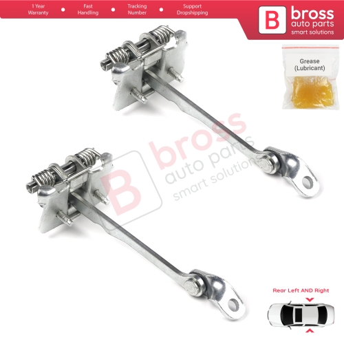2 Pieces Rear Door Hinge Stop Check Strap Limiter for Renault Scenic MK1 JA0/1 1996-2003 7700834328 