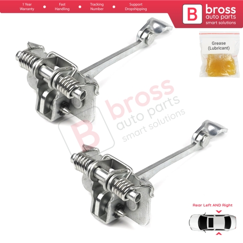2 Pieces Rear Door Hinge Stop Check Strap Limiter for Renault Scenic MK1 JA0/1 1996-2003 7700834328 