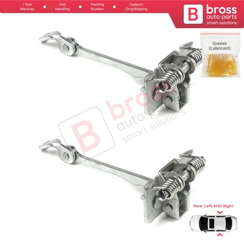 2 Pieces Rear Door Hinge Stop Check Strap Limiter for Renault Scenic MK1 JA0/1 1996-2003 7700834328 