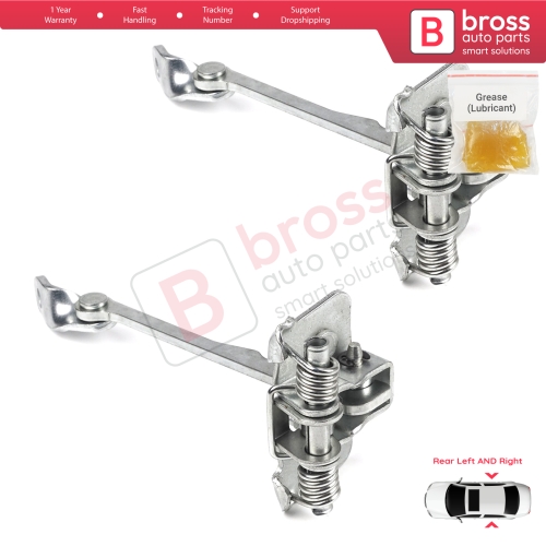 2 Pieces Rear Door Hinge Stop Check Strap Limiter for Renault Scenic MK1 JA0/1 1996-2003 7700834328 