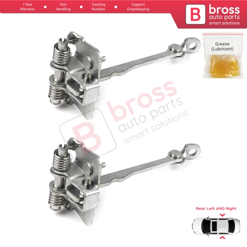 2 Pieces Rear Door Hinge Stop Check Strap Limiter for Renault Scenic MK1 JA0/1 1996-2003 7700834328 