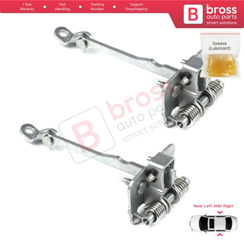 2 Pieces Rear Door Hinge Stop Check Strap Limiter for Renault Scenic MK1 JA0/1 1996-2003 7700834328 