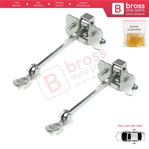 2 Pieces Rear Door Hinge Stop Check Strap Limiter for Renault Scenic MK1 JA0/1 1996-2003 7700834328 