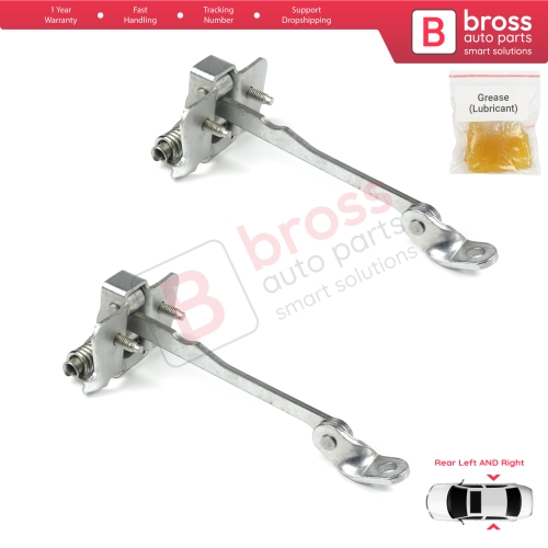 2 Pieces Rear Door Hinge Stop Check Strap Limiter for Renault Scenic MK1 JA0/1 1996-2003 7700834328 