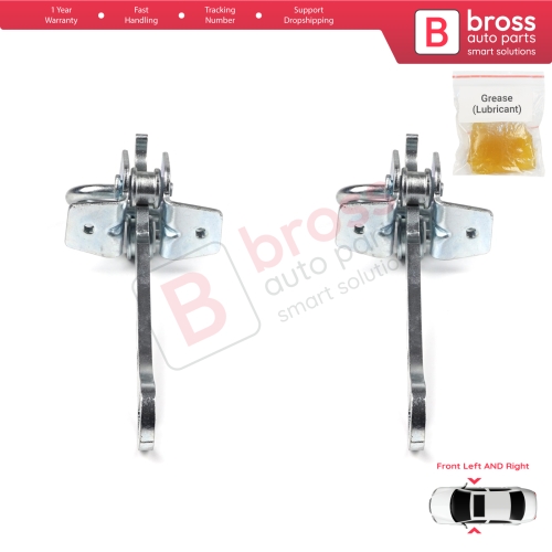 2 Pieces Front Door Hinge Stop Check Strap Limiter for Vauxhall Opel Vectra B 1995-2002 5160228 