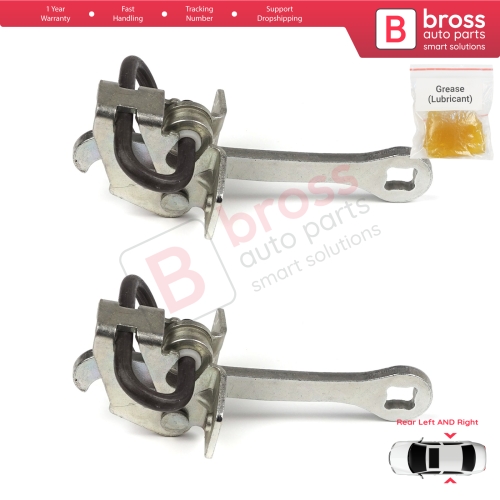 2 Pieces Rear Door Hinge Stop Check Strap Limiter for Vauxhall Opel Vectra B 1995-2002 5160229