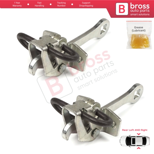 2 Pieces Rear Door Hinge Stop Check Strap Limiter for Vauxhall Opel Vectra B 1995-2002 5160229