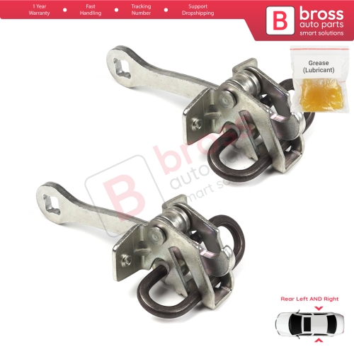 2 Pieces Rear Door Hinge Stop Check Strap Limiter for Vauxhall Opel Vectra B 1995-2002 5160229