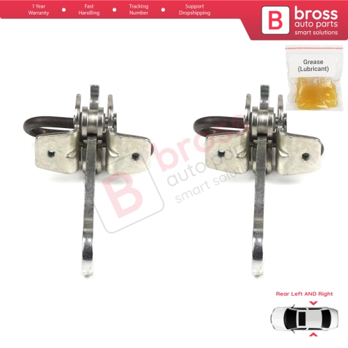 2 Pieces Rear Door Hinge Stop Check Strap Limiter for Vauxhall Opel Vectra B 1995-2002 5160229