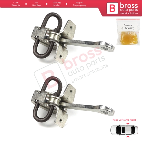 2 Pieces Rear Door Hinge Stop Check Strap Limiter for Vauxhall Opel Vectra B 1995-2002 5160229