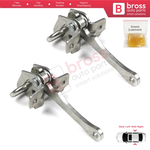 2 Pieces Rear Door Hinge Stop Check Strap Limiter for Fiat Bravo Brava 182 Marea 185 MK1 Weekend 465638541