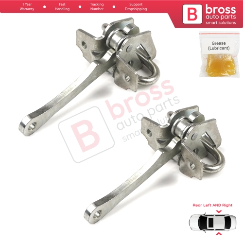 2 Pieces Rear Door Hinge Stop Check Strap Limiter for Fiat Bravo Brava 182 Marea 185 MK1 Weekend 465638541