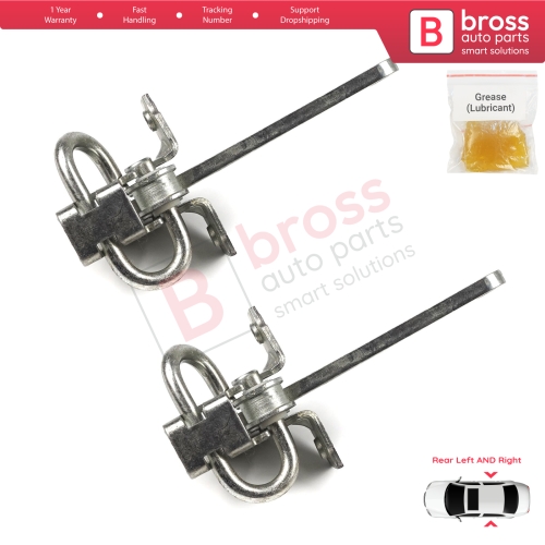 2 Pieces Rear Door Hinge Stop Check Strap Limiter for Fiat Bravo Brava 182 Marea 185 MK1 Weekend 465638541