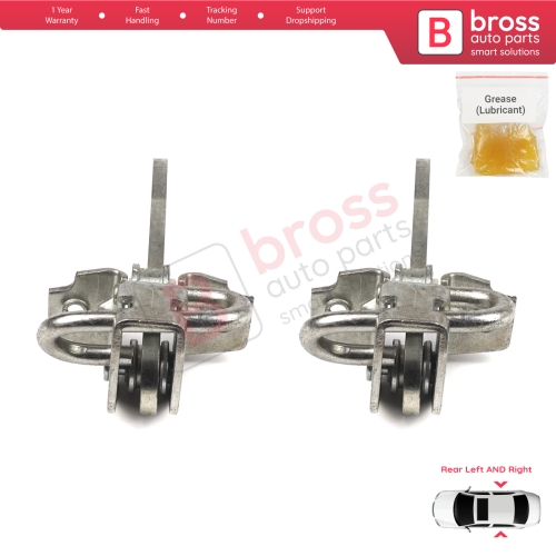 2 Pieces Rear Door Hinge Stop Check Strap Limiter for Fiat Bravo Brava 182 Marea 185 MK1 Weekend 465638541