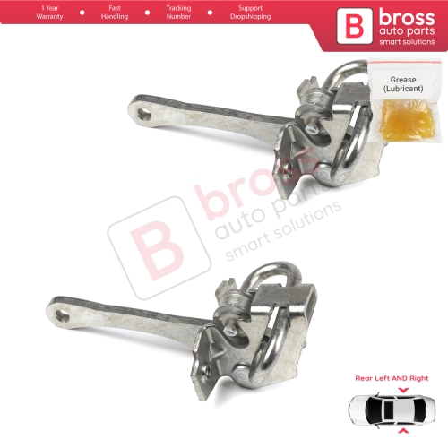 2 Pieces Rear Door Hinge Stop Check Strap Limiter for Fiat Bravo Brava 182 Marea 185 MK1 Weekend 465638541