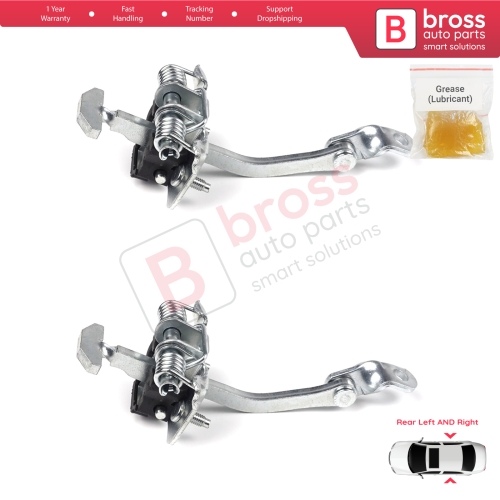 2 Pieces Rear Door Hinge Stop Check Strap Limiter for Renault Clio MK1 2 3 Symbol Thalia Platina 7700842859