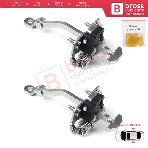 2 Pieces Rear Door Hinge Stop Check Strap Limiter for Renault Clio MK1 2 3 Symbol Thalia Platina 7700842859