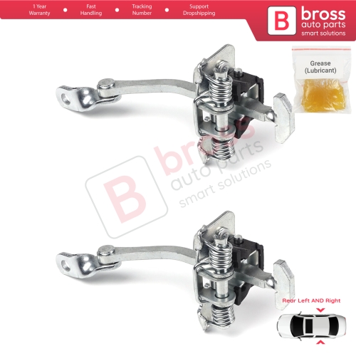 2 Pieces Rear Door Hinge Stop Check Strap Limiter for Renault Clio MK1 2 3 Symbol Thalia Platina 7700842859