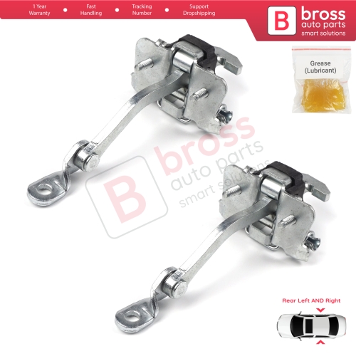 2 Pieces Rear Door Hinge Stop Check Strap Limiter for Renault Clio MK1 2 3 Symbol Thalia Platina 7700842859