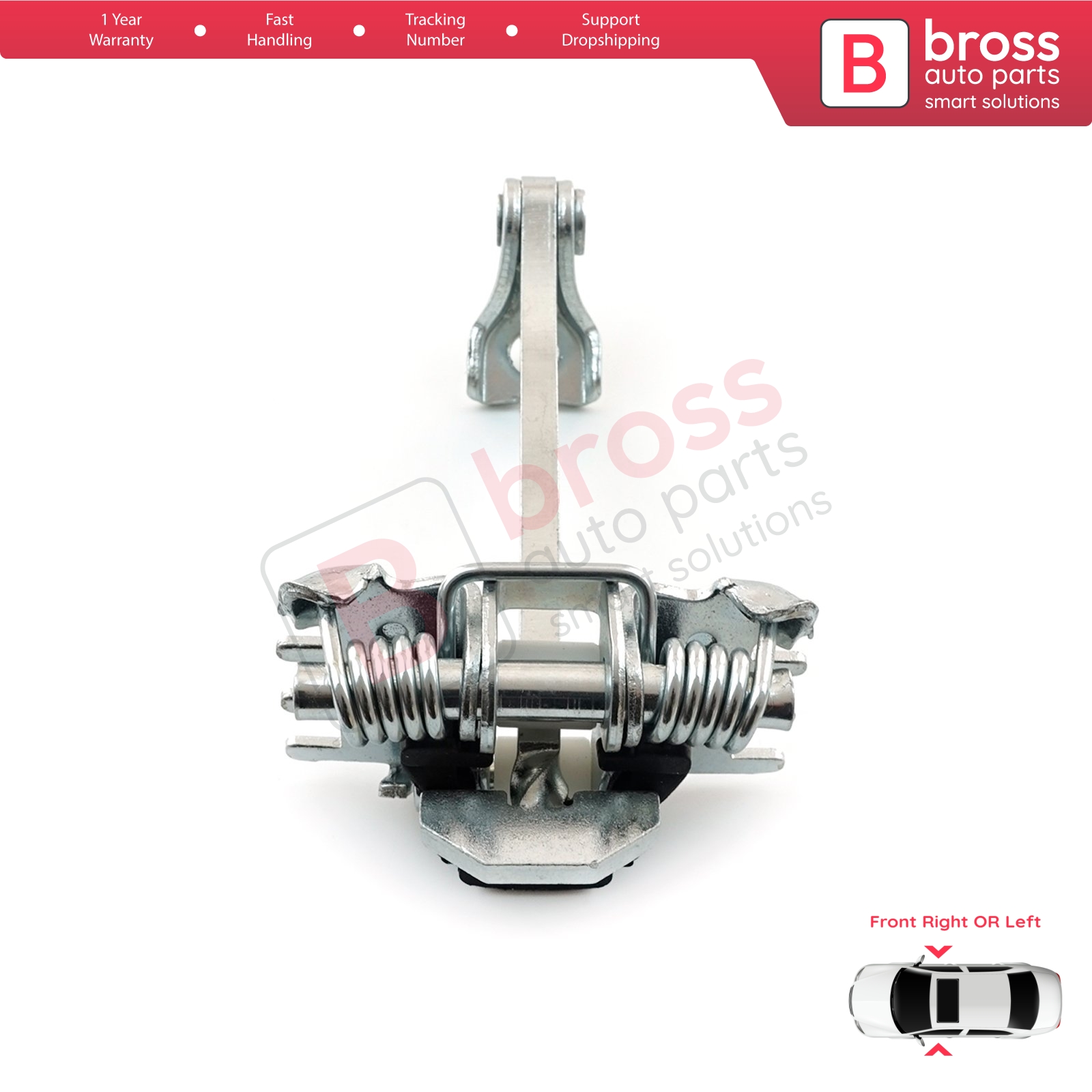 Bross BDP692 Front Door Hinge Stop Check Strap Limitery 1354694080; 9035AP  for Fiat Citroen 並行輸入品 正規輸入品保証