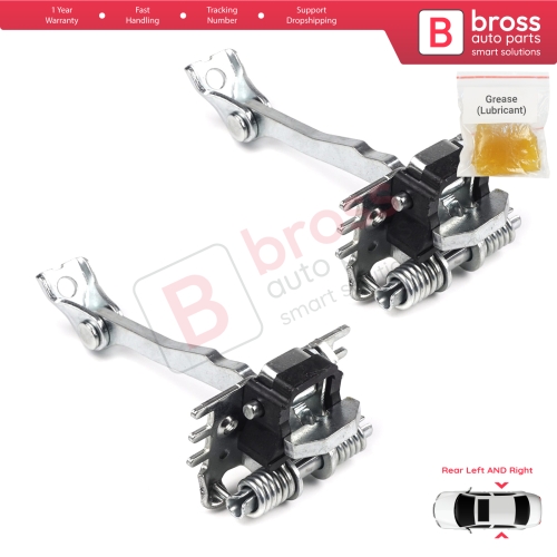 2 Pieces Rear Door Hinge Stop Check Strap Limiter for Renault Fluence Megane MK3 4/5 Door 824300003R 