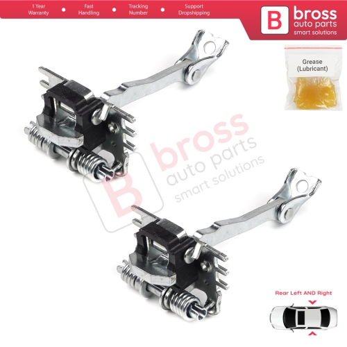 2 Pieces Rear Door Hinge Stop Check Strap Limiter for Renault Fluence Megane MK3 4/5 Door 824300003R 
