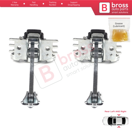 2 Pieces Rear Door Hinge Stop Check Strap Limiter for Renault Fluence Megane MK3 4/5 Door 824300003R 
