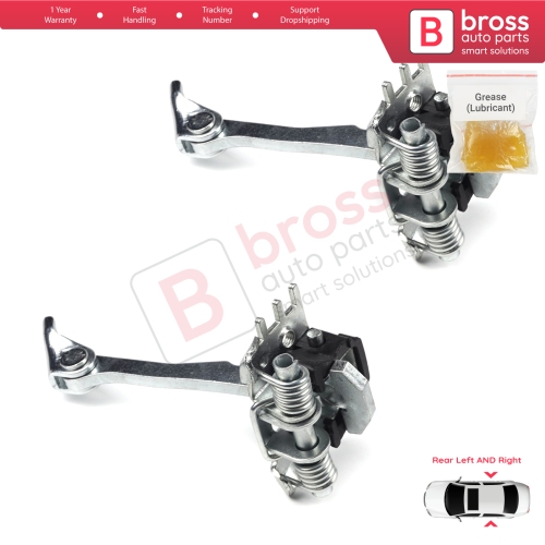 2 Pieces Rear Door Hinge Stop Check Strap Limiter for Renault Fluence Megane MK3 4/5 Door 824300003R 