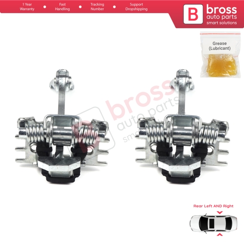 2 Pieces Rear Door Hinge Stop Check Strap Limiter for Renault Fluence Megane MK3 4/5 Door 824300003R 
