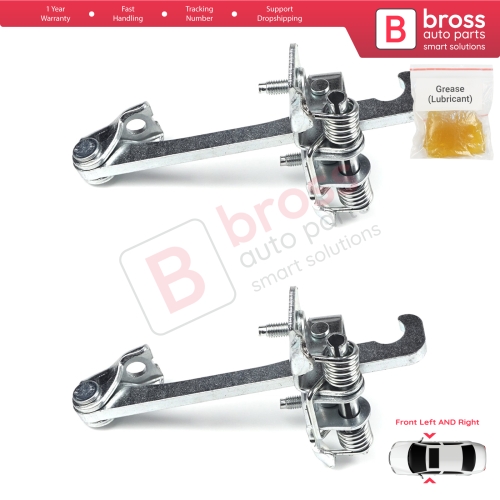 2 Pieces Front Door Hinge Stop Check Strap Limiter for Renault Master MK3 Opel Vauxhall Movano B MK2 804304453R 