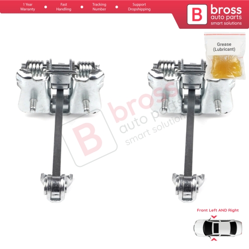 2 Pieces Front Door Hinge Stop Check Strap Limiter for Renault Master MK3 Opel Vauxhall Movano B MK2 804304453R 