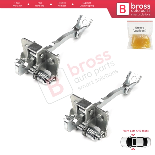 2 Pieces Front Door Hinge Stop Check Strap Limiter for Renault Trafic MK2 Vivaro A PriMastar X83 7700311823