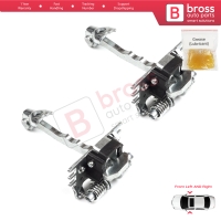 2 Pieces Front Door Hinge Stop Check Strap Limiter for Renault Laguna MK3 X91 2007-2015 Hatch Estate 804310001R 