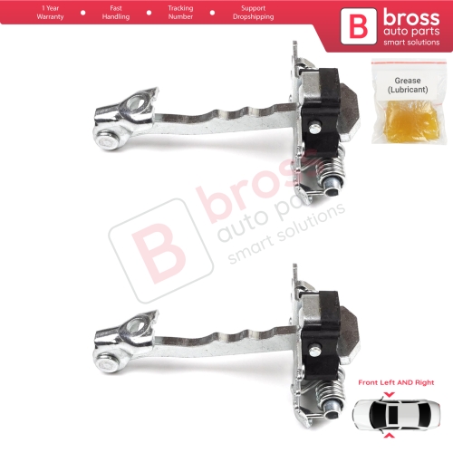 2 Pieces Front Door Hinge Stop Check Strap Limiter for Renault Laguna MK3 X91 2007-2015 Hatch Estate 804310001R 