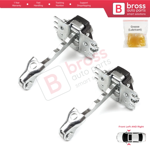 2 Pieces Front Door Hinge Stop Check Strap Limiter for Renault Laguna MK3 X91 2007-2015 Hatch Estate 804310001R 