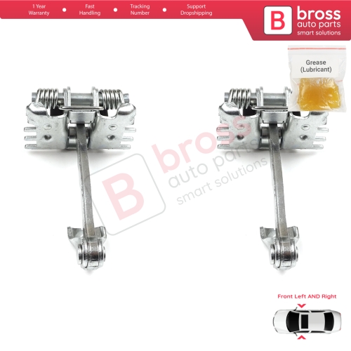 2 Pieces Front Door Hinge Stop Check Strap Limiter for Renault Laguna MK3 X91 2007-2015 Hatch Estate 804310001R 