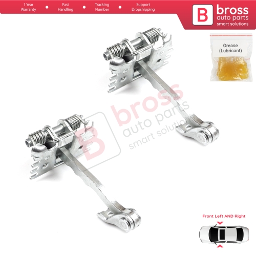 2 Pieces Front Door Hinge Stop Check Strap Limiter for Renault Laguna MK3 X91 2007-2015 Hatch Estate 804310001R 