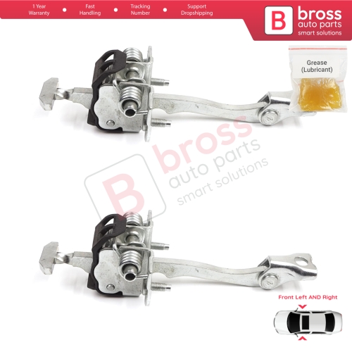 2 Pieces Front Door Hinge Stop Check Strap Limiter for Vauxhall Opel Vectra C Signum 2003-2008 5160245 